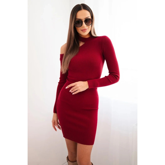 Moteriška bordo suknelė Linda Suknelės ir tunikos