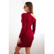 Moteriška bordo suknelė Linda Suknelės ir tunikos