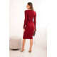 Moteriška ilga bordo suknelė Silva Suknelės ir tunikos