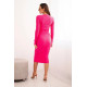 Moteriška ilga rožinė suknelė Silva Suknelės ir tunikos