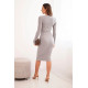 Moteriška ilga pilka suknelė Silva Suknelės ir tunikos