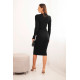 Moteriška ilga juoda suknelė Silva Suknelės ir tunikos