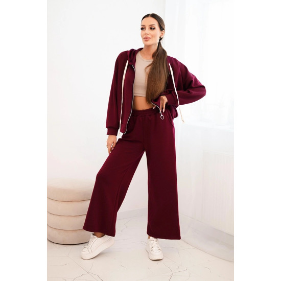 Moteriškas bordo laisvalaikio kostiumas Jener Moteriški komplektai