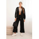 Moteriškas juodas laisvalaikio kostiumas Jener Moteriški komplektai