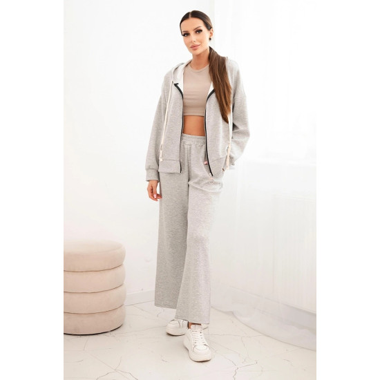Moteriškas pilkas laisvalaikio kostiumas Jener Moteriški komplektai