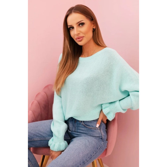 Moteriškas mėtinis megztinis Aidina Moteriški megztiniai