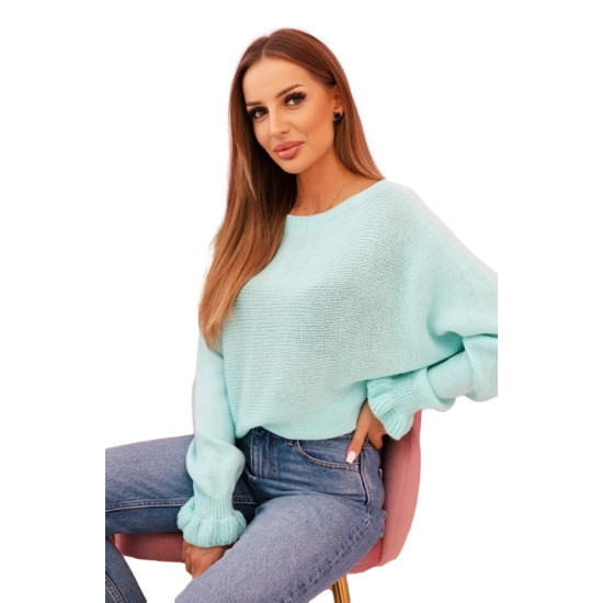 Moteriškas mėtinis megztinis Aidina Moteriški megztiniai