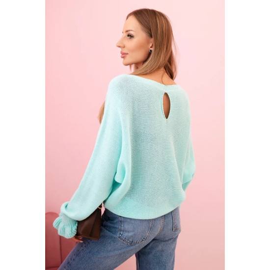 Moteriškas mėtinis megztinis Aidina Moteriški megztiniai