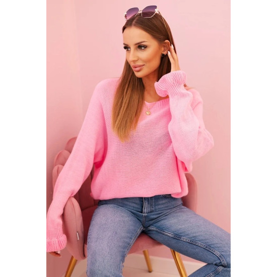 Moteriškas rožinis megztinis Aidina Moteriški megztiniai