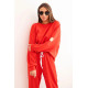 Moteriškas raudonas  laisvalaikio komplektas Isabel Moteriški komplektai