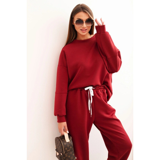 Moteriškas bordo laisvalaikio komplektas Isabel Moteriški komplektai