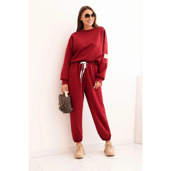 Moteriškas bordo laisvalaikio komplektas Isabel Moteriški komplektai