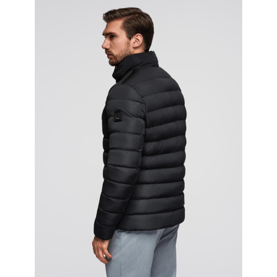 Men's black jacket Olten V1 OM-JALP-0260 - For men Men's black jacket Olten Men's Jackets and Coats