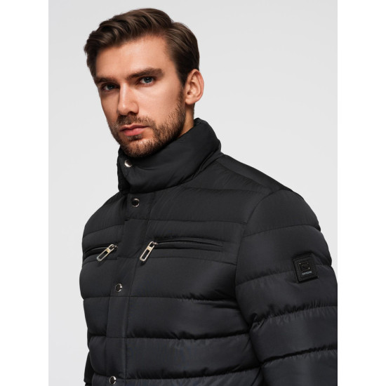Men's black jacket Olten V1 OM-JALP-0260 - For men Men's black jacket Olten Men's Jackets and Coats