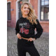 Moteriškas juodas džemperis Today Džemperiai su gobtuvu