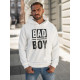 Men's white hooded jumper Bad Hooded jumpers