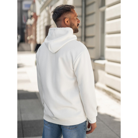 Men's white hooded jumper Bad Hooded jumpers