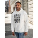 Men's white hooded jumper Bad Hooded jumpers