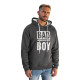 Men's dark grey hooded jumper Bad