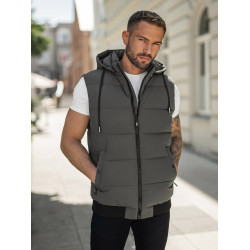 Vyriška tamsiai pilka liemenė Corles