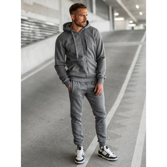 Dark gray men's sports suit Pazar AX0379