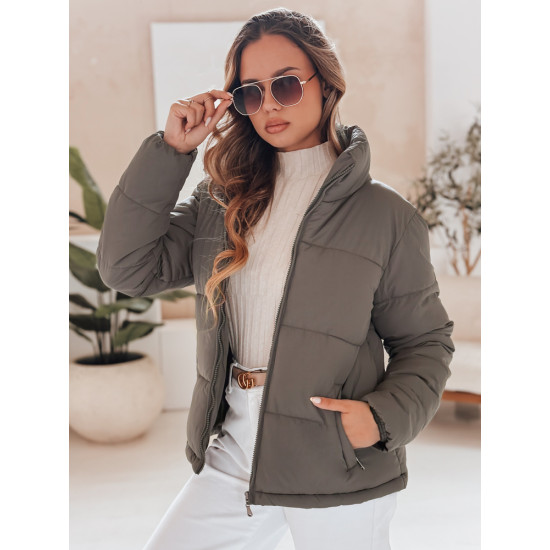 Pilka moteriška striukė Lara TY4944 - Moterims Pilka moteriška striukė Lara Moteriškos striukės