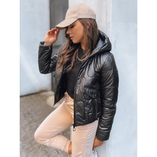 Moteriška juoda striukė Wool Moteriškos striukės