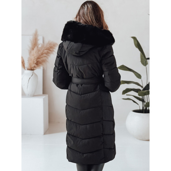 Moteriška dygsniuota juoda striukė Oris Moteriškos striukės