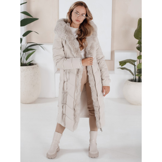 Moteriška dygsniuota balta striukė Oris Moteriškos striukės