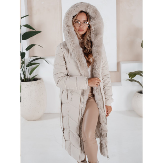 Moteriška dygsniuota balta striukė Oris Moteriškos striukės