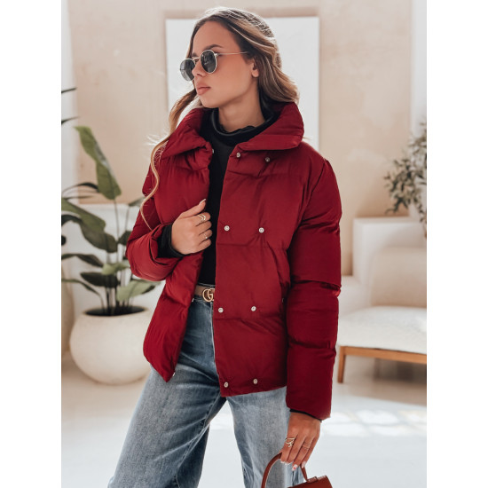 Moteriška žiemeinė bordo spalvos striukė Lari TY4957 - Moterims Moteriška žiemeinė bordo spalvos striukė Lari Moteriškos striukės