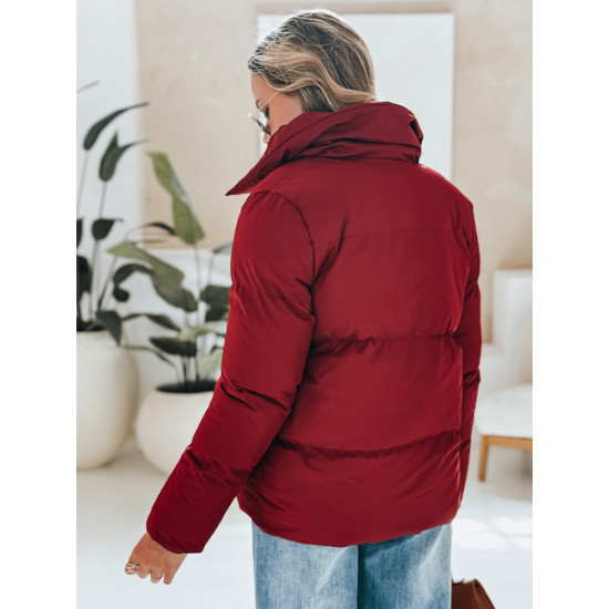Moteriška žiemeinė bordo spalvos striukė Lari TY4957 - Moterims Moteriška žiemeinė bordo spalvos striukė Lari Moteriškos striukės