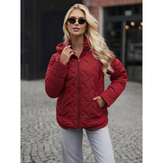 Moteriška bordo spalvos striukė Erlin JS/16M9300/06Z - Moterims Moteriška bordo spalvos striukė Erlin Moteriškos striukės