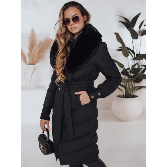 Moteriška žieminė juoda striukė Karlin TY5076 - Moterims Moteriška žieminė juoda striukė Karlin Moteriškos striukės