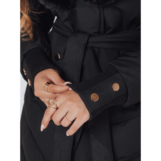 Moteriška žieminė juoda striukė Karlin TY5076 - Moterims Moteriška žieminė juoda striukė Karlin Moteriškos striukės