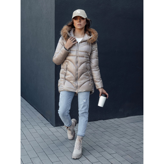 Moteriška žieminė rusva striukė Jessica Moteriškos striukės