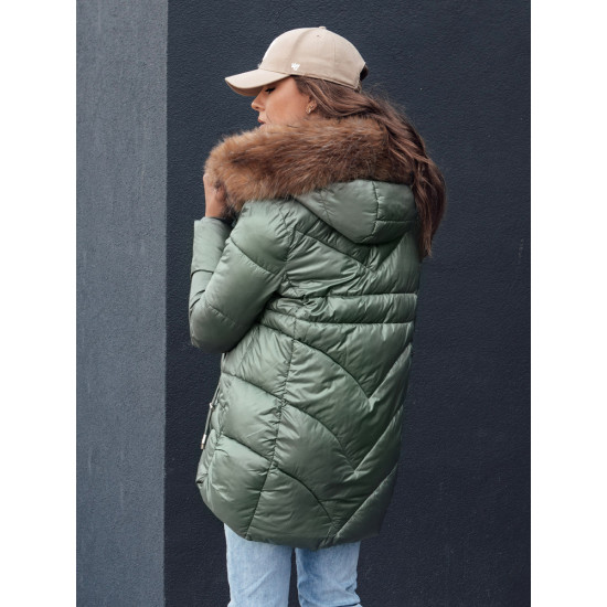 Moteriška žieminė žalia striukė Jessica Moteriškos striukės