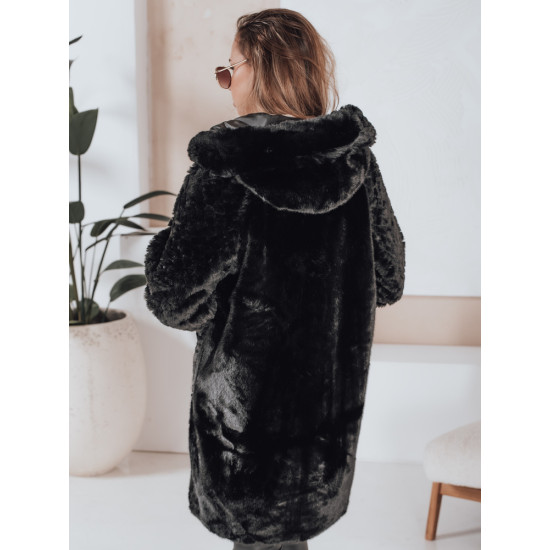 Moteriškas juodas paltas Modi Moteriškos striukės