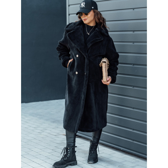 Moteriškas žieminis juodas paltas Luxer Moteriškos striukės