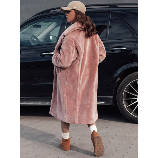 Moteriškas žieminis rožinis paltas Luxer Moteriškos striukės