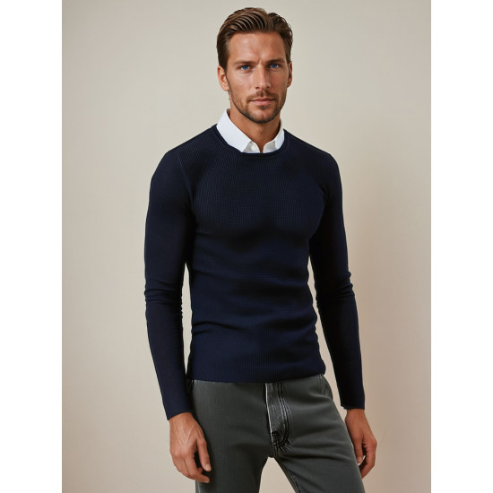 Men's navy blue jumper Areta Sweaters