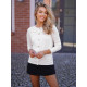 Moteriškas baltas megztinis Cute Moteriški megztiniai