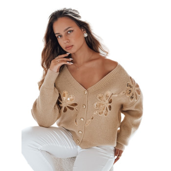 Women's light brown sweater Kerinda