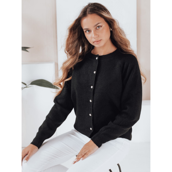 Moteriškas juodos spalvos megztinis Selin Moteriški megztiniai