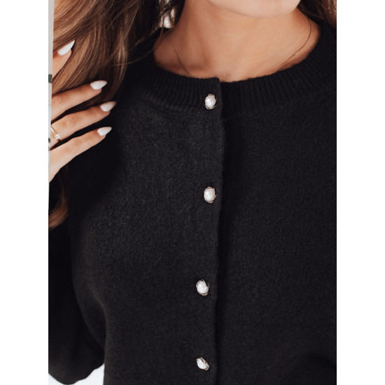 Moteriškas juodos spalvos megztinis Selin Moteriški megztiniai