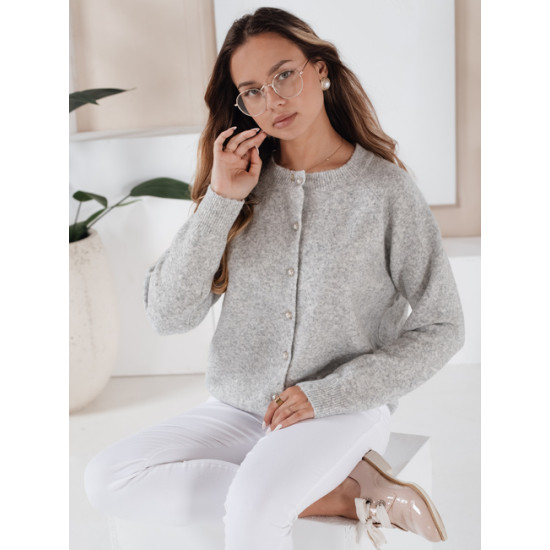 Moteriškas pilkos spalvos megztinis Selin Moteriški megztiniai