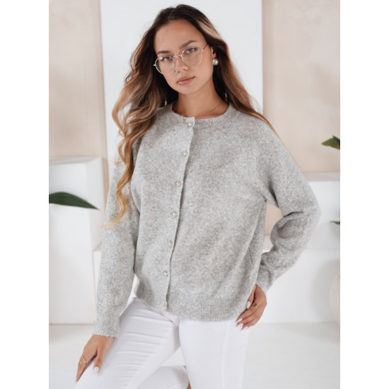 Moteriškas pilkos spalvos megztinis Selin Moteriški megztiniai
