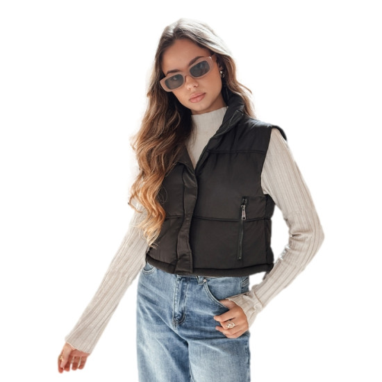 Moteriška juodos spalvos liemenė Veta Moteriškos liemenės