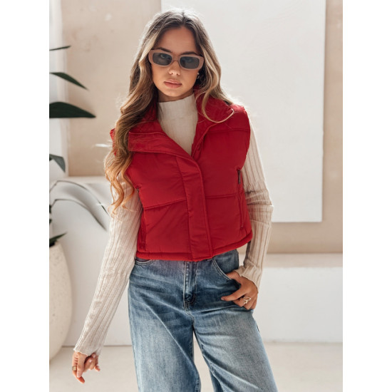 Moteriška raudonos spalvos liemenė Veta Moteriškos liemenės