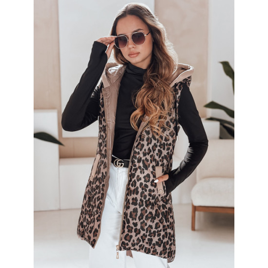 Moteriška rusva leopardo rašto liemenė Elmera Moteriškos liemenės